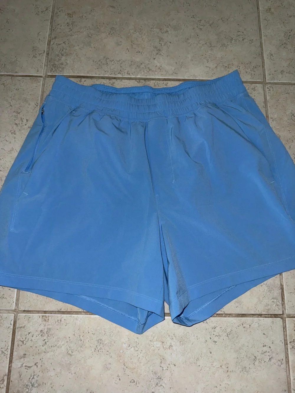 Lululemon mens Pace breaker Blue Shorts pockets athletic